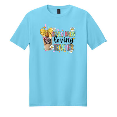 7Brew Loving Teacher 99-126 - Adult Softstyle ® T Shirt Thumbnail