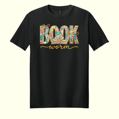 Book Worm 84-018 - Adult Softstyle ® T Shirt Thumbnail