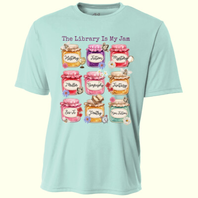 The Library Is My Jam 84-027 - Adult Cooling Performance Short Sleeve Tee Thumbnail