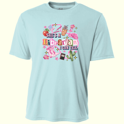 She’s a Librarian I Can Tell 84-028 - Adult Cooling Performance Short Sleeve Tee Thumbnail