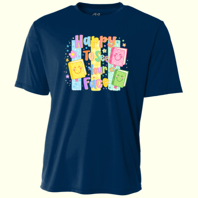 Happy To See Your Face 84-029 - Adult Cooling Performance Short Sleeve Tee Thumbnail