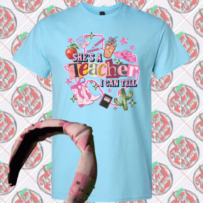 She's a Teacher I can Tell - 07-104 - Adult Softstyle ® T Shirt - Adult Softstyle ® T Shirt Thumbnail