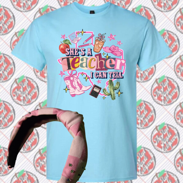 She's a Teacher I can Tell - 07-104 - Adult Softstyle ® T Shirt - Adult Softstyle ® T Shirt Thumbnail