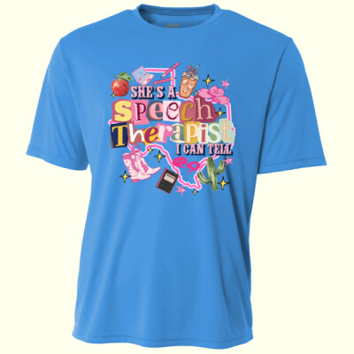 She's a Speech Therapist 84-504 - Adult Cooling Performance Short Sleeve Tee Thumbnail