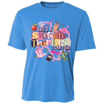 She's a Speech Therapist 84-504 - Adult Cooling Performance Short Sleeve Tee Thumbnail