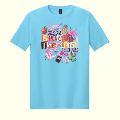 She's a Speech Therapist 84-504 - Adult Softstyle ® T Shirt Thumbnail