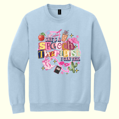She's a Speech Therapist 84-504 - Heavy Blend Crewneck Sweatshirt Thumbnail