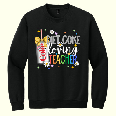Diet Coke Loving Teacher 99-158 - Heavy Blend Crewneck Sweatshirt Thumbnail