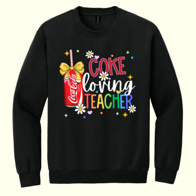 Coke Loving Teacher 99-157 - Heavy Blend Crewneck Sweatshirt Thumbnail