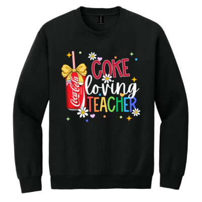 Coke Loving Teacher 99-157 - Heavy Blend Crewneck Sweatshirt Thumbnail