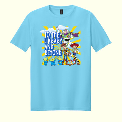 To The Library and Beyond 84-031 - Adult Softstyle ® T Shirt Thumbnail