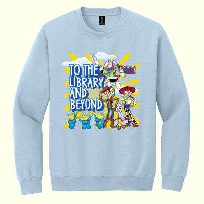 To The Library and Beyond 84-031 - Heavy Blend Crewneck Sweatshirt Thumbnail
