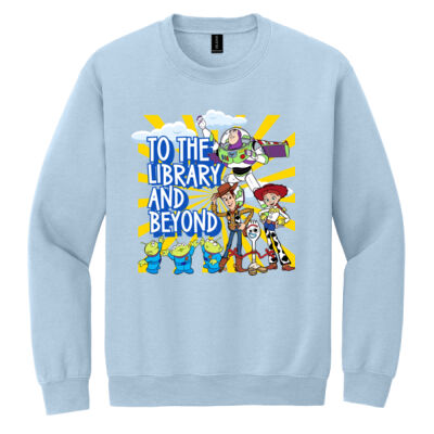 To The Library and Beyond 84-031 - Heavy Blend Crewneck Sweatshirt Thumbnail