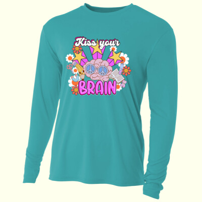 Kiss Your Brain 99-148 - Adult Cooling Performance Long Sleeve Tee Thumbnail