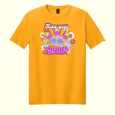 Kiss Your Brain 99-148 - Adult Softstyle ® T Shirt Thumbnail