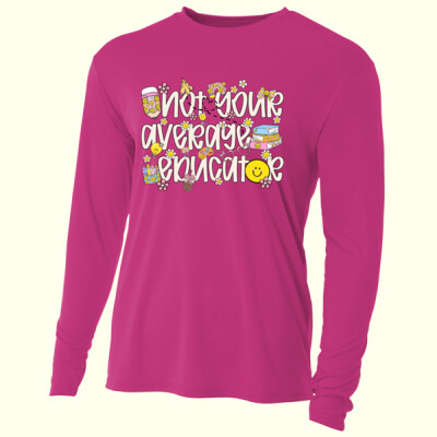 Not Your Average Educator 99-150 - Adult Cooling Performance Long Sleeve Tee Thumbnail