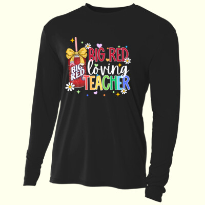 Big Red Loving Teacher 99-153 - Adult Cooling Performance Long Sleeve Tee Thumbnail