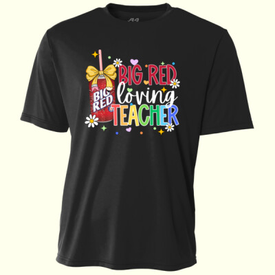 Big Red Loving Teacher 99-153 - Adult Cooling Performance Short Sleeve Tee Thumbnail