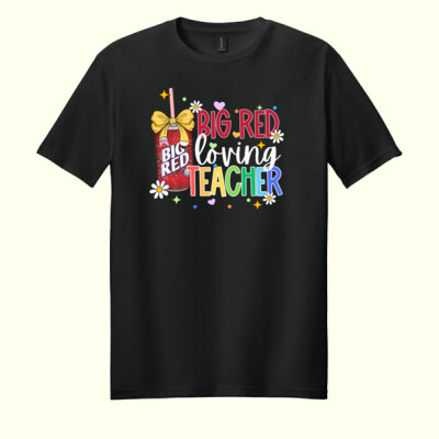 Big Red Loving Teacher 99-153 - Adult Softstyle ® T Shirt Thumbnail
