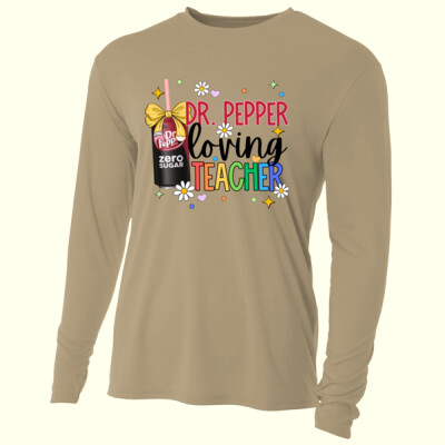 Dr. Pepper Zero Loving Teacher 99-154 - Adult Cooling Performance Long Sleeve Tee Thumbnail