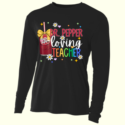 Dr. Pepper Loving Teacher 99-156 - Adult Cooling Performance Long Sleeve Tee Thumbnail