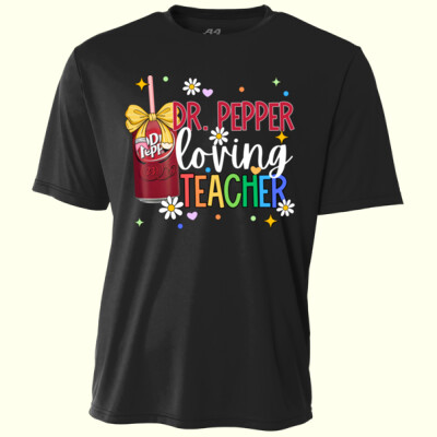 Dr. Pepper Loving Teacher 99-156 - Adult Cooling Performance Short Sleeve Tee Thumbnail