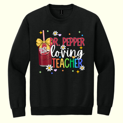 Dr. Pepper Loving Teacher 99-156 - Heavy Blend Crewneck Sweatshirt Thumbnail