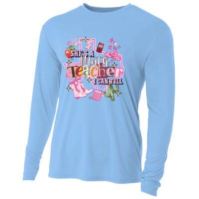 She's a Math Teacher Dr. Pepper 83-002 - Adult Cooling Performance Long Sleeve Tee Thumbnail