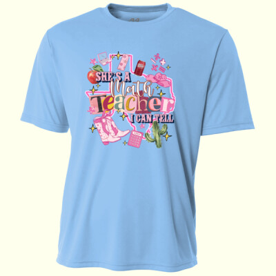 She's a Math Teacher Dr. Pepper 83-002 - Adult Cooling Performance Short Sleeve Tee Thumbnail