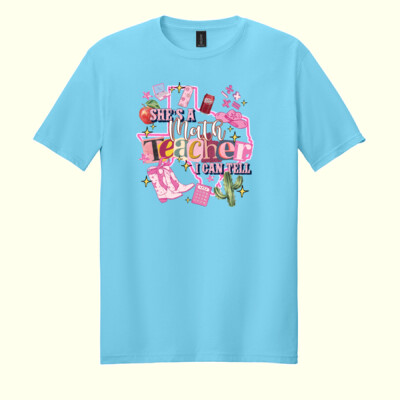 She's a Math Teacher Dr. Pepper 83-002 - Adult Softstyle ® T Shirt Thumbnail