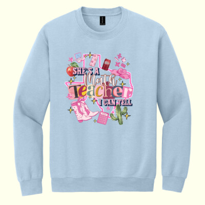 She's a Math Teacher Dr. Pepper 83-002 - Heavy Blend Crewneck Sweatshirt Thumbnail