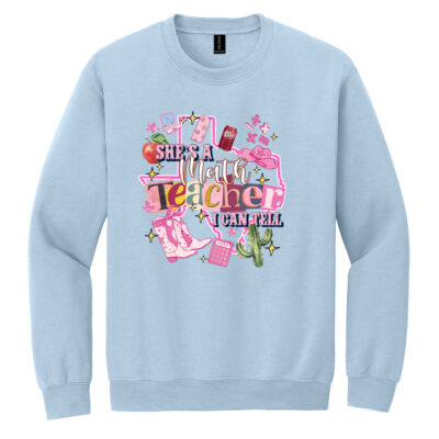 She's a Math Teacher Dr. Pepper 83-002 - Heavy Blend Crewneck Sweatshirt Thumbnail