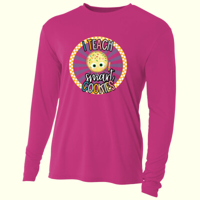 I Teach Smart Cookie 88-000 - Adult Cooling Performance Long Sleeve Tee Thumbnail