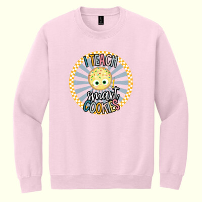 I Teach Smart Cookie 88-000 - Heavy Blend Crewneck Sweatshirt Thumbnail