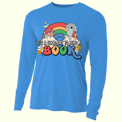 It's a Good Day to Read a Book 88-006 - Adult Cooling Performance Long Sleeve Tee Thumbnail