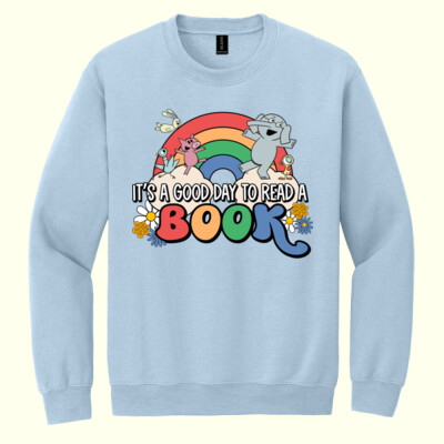 It's a Good Day to Read a Book 88-006 - Heavy Blend Crewneck Sweatshirt Thumbnail