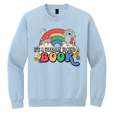 It's a Good Day to Read a Book 88-006 - Heavy Blend Crewneck Sweatshirt Thumbnail