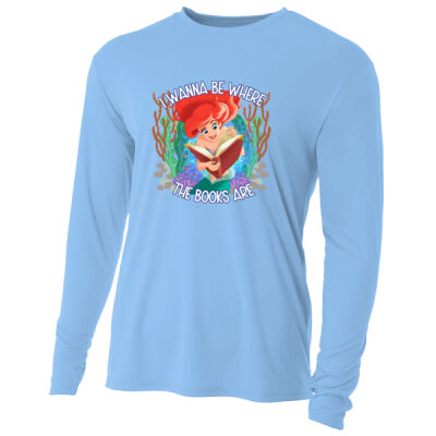 I Wanna Be Where the Books Are 88-011 - Adult Cooling Performance Long Sleeve Tee Thumbnail