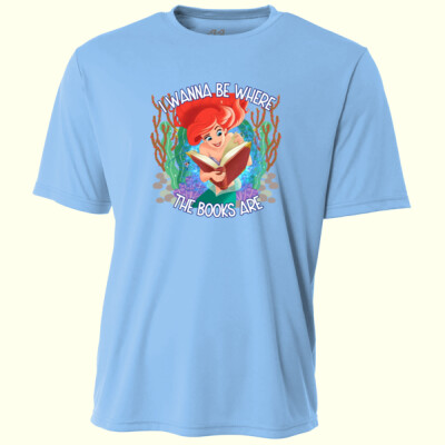 I Wanna Be Where the Books Are 88-011 - Adult Cooling Performance Short Sleeve Tee Thumbnail