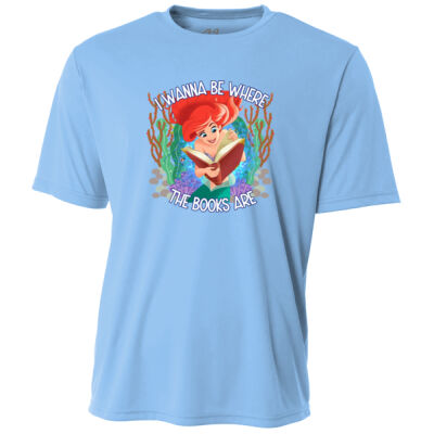 I Wanna Be Where the Books Are 88-011 - Adult Cooling Performance Short Sleeve Tee Thumbnail