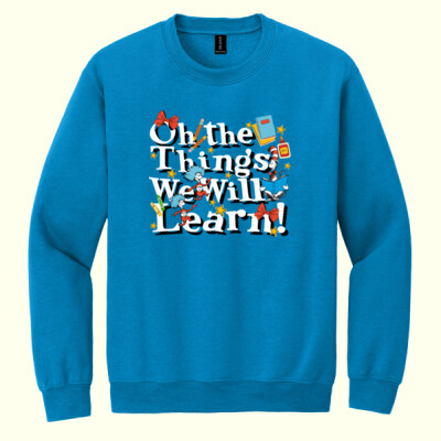 Oh the Things We Will Learn! 88-012 - Heavy Blend Crewneck Sweatshirt Thumbnail