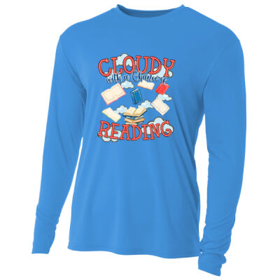Cloudy with a Chance of Reading 88-013 - Adult Cooling Performance Long Sleeve Tee Thumbnail