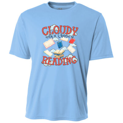 Cloudy with a Chance of Reading 88-013 - Adult Cooling Performance Short Sleeve Tee Thumbnail