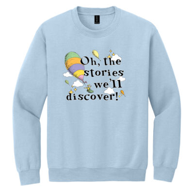 Oh, the Stories We'll Discover! 88-014 - Heavy Blend Crewneck Sweatshirt Thumbnail