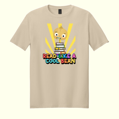  Read Like a Cool Bean 88-104 - Adult Softstyle ® T Shirt Thumbnail