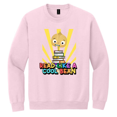  Read Like a Cool Bean 88-104 - Heavy Blend Crewneck Sweatshirt Thumbnail