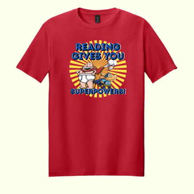 Reading Gives You Superpowers! 88-105 - Adult Softstyle ® T Shirt Thumbnail
