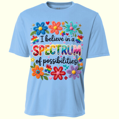 I Believe in a Spectrum of Possibilities 87-001 - Youth Cooling Performance Short Sleeve Tee Thumbnail