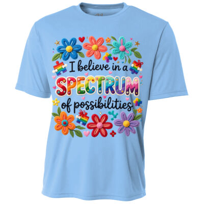 I Believe in a Spectrum of Possibilities 87-001 - Youth Cooling Performance Short Sleeve Tee Thumbnail