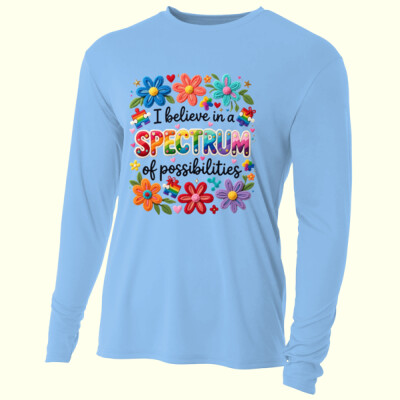I Believe in a Spectrum of Possibilities 87-001 - Adult Cooling Performance Long Sleeve Tee Thumbnail